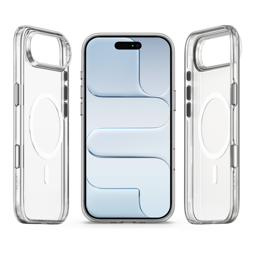 ROXX Clear Case Hülle | iPhone 17 Air | Mit Kameraknopf | Mit MagSafe
