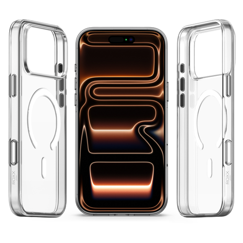 ROXX Clear Case Hülle | iPhone 17 Pro Max | Mit Kameraknopf | Mit MagSafe