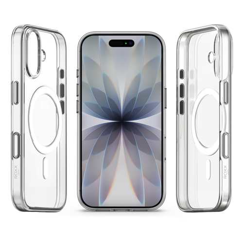 ROXX Clear Case Hülle | iPhone 17 | Mit Kameraknopf | Mit MagSafe