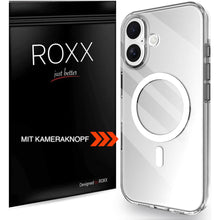 ROXX Clear Case Hülle | iPhone 16 | Mit Kameraknopf | Mit MagSafe