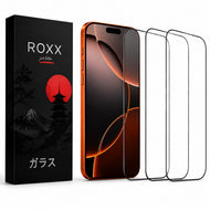 ROXX NEO Japanisches 9H 3D Panzerglas (3 Stück) | Verdeckt nicht das Display | iPhone 17 Pro