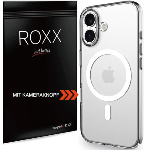 ROXX Clear Case Hülle | iPhone 17 | Mit Kameraknopf | Mit MagSafe