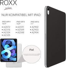 ROXX Apple iPad Air 4 | 5 | 6 (2024) Hülle für 10,9 & 11 Zoll | Mit Innenschutz | Magnetisch | Wie das Original