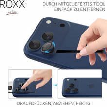 ROXX Japanischer 9H Kameraschutz | Tiefblau | iPhone 17 Pro & 17 Pro Max
