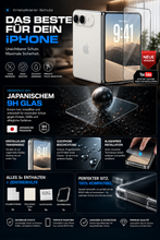 ROXX NEO Japanisches 9H 3D Panzerglas (3 Stück) | iPhone Duo