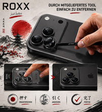 ROXX Japanischer 9H Kameraschutz | Schwarz | iPhone 18 Pro & 18 Pro Max
