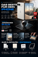 ROXX NEO Japanisches 9H 3D Panzerglas (3 Stück) | iPhone Duo