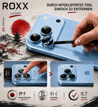 ROXX Japanischer 9H Kameraschutz | Blau | iPhone 18 Pro & 18 Pro Max