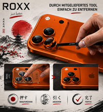 ROXX Japanischer 9H Kameraschutz | Cosmic Orange | iPhone 17 Pro & 17 Pro Max