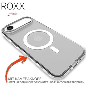 ROXX Clear Case Hülle | iPhone 17 Air | Mit Kameraknopf | Mit MagSafe
