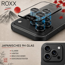 ROXX Japanischer 9H Kameraschutz | Schwarz | iPhone 18 Pro & 18 Pro Max