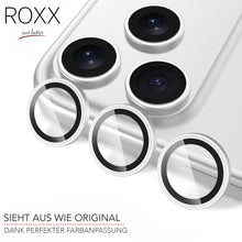 ROXX Japanischer 9H Kameraschutz | Silber | iPhone 17 Pro & 17 Pro Max