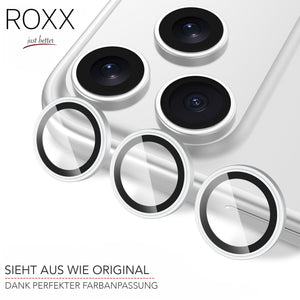 ROXX Japanischer 9H Kameraschutz | Silber | iPhone 17 Pro & 17 Pro Max