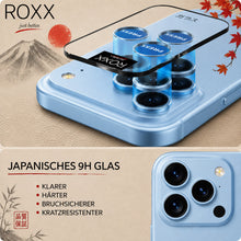 ROXX Japanischer 9H Kameraschutz | Blau | iPhone 18 Pro & 18 Pro Max