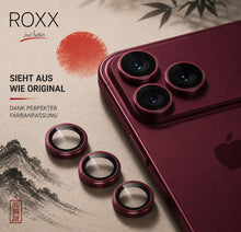 ROXX Japanischer 9H Kameraschutz | Burgunderrot | iPhone 18 Pro & 18 Pro Max