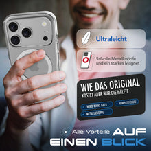ROXX Clear Case Hülle | iPhone 17 Pro Max | Mit Kameraknopf | Mit MagSafe