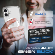ROXX Clear Case Hülle | iPhone 17 | Mit Kameraknopf | Mit MagSafe