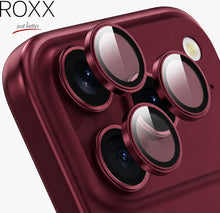 ROXX Japanischer 9H Kameraschutz | Burgunderrot | iPhone 18 Pro & 18 Pro Max
