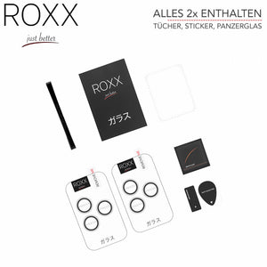 ROXX Japanischer 9H Kameraschutz | Silber | iPhone 17 Pro & 17 Pro Max
