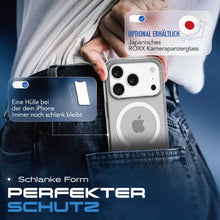 ROXX Clear Case Hülle | iPhone 17 Pro | Mit Kameraknopf | Mit MagSafe
