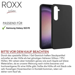 ROXX Samsung Galaxy S23 FE Hard Case Silikon Hülle | Wie das Original nur besser