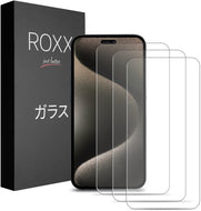 ROXX Japanisches 9H Panzerglas (3 Stück) | iPhone 15 Pro Max