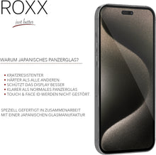 ROXX Japanisches 9H Panzerglas (3 Stück) | iPhone 15 Pro