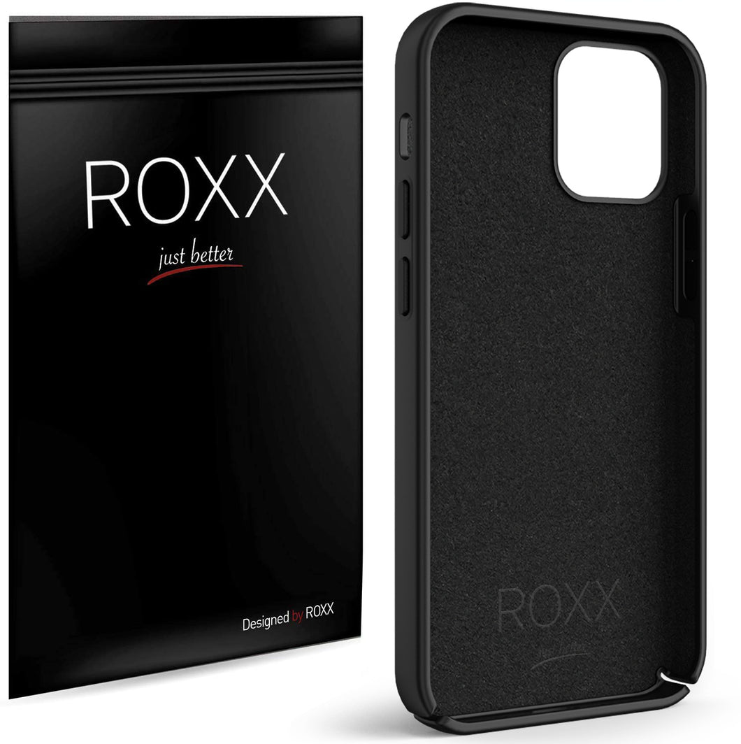 ROXX Apple iPhone 12 Pro Max Slim Case | Hardcase mit Innenschutz & Displayschutz