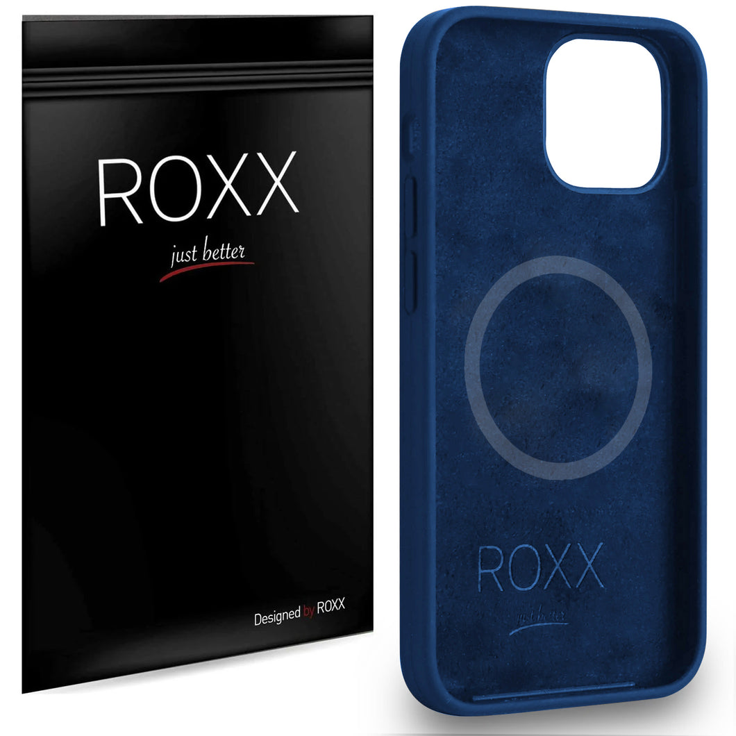 ROXX Silikon Hülle | iPhone 14 Plus | MagSafe | Navy Blue