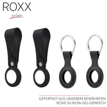 ROXX AirTags Silikon Hülle 2x Ring + 2x Loop
