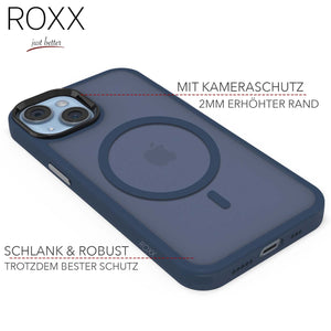 ROXX SHIELD Hülle | iPhone 14 | MagSafe | Navy Blue