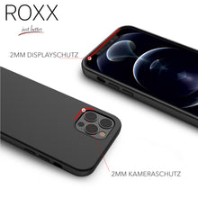 ROXX Apple iPhone 12 Pro Max Slim Case | Hardcase mit Innenschutz & Displayschutz