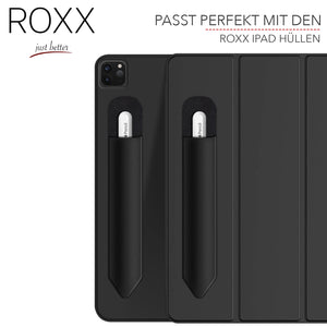 ROXX Apple Pencil Hülle aus Lycra mit Innenschutz | 2 Stück | Elastisch | Selbstklebend | Für Apple Pencil 1. & 2. Generation