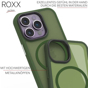 ROXX SHIELD Hülle | iPhone 14 Pro | MagSafe | Navy Green