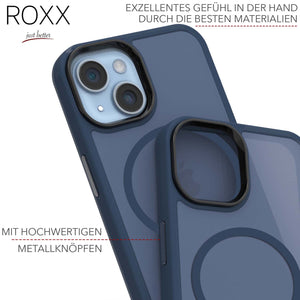 ROXX SHIELD Hülle | iPhone 14 | MagSafe | Navy Blue