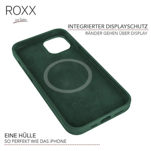 ROXX Silikon Hülle | iPhone 14 Plus | MagSafe | Navy Green