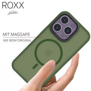 ROXX SHIELD Hülle | iPhone 14 Pro Max | MagSafe | Navy Green
