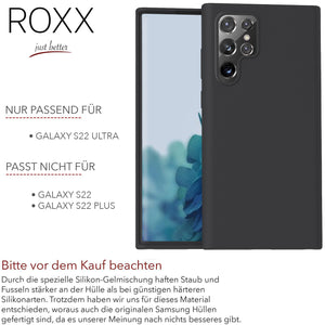ROXX Samsung Galaxy S22 Ultra Hard Case Silikon Hülle | Wie das Original nur besser