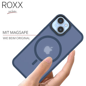 ROXX SHIELD Hülle | iPhone 14 Plus | MagSafe | Navy Blue