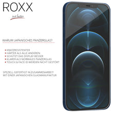 ROXX Japanisches 9H Panzerglas (3 Stück)| iPhone 12 Pro Max (6,7 Zoll) | Volle Displayabdeckung