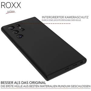 ROXX Samsung Galaxy S23 Ultra Hard Case Silikon Hülle | Wie das Original nur besser