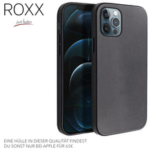 ROXX Hard Case Echt Leder Hülle | Für Apple iPhone 12 Mini (5,4 Zoll) | Wie das Original nur Besser