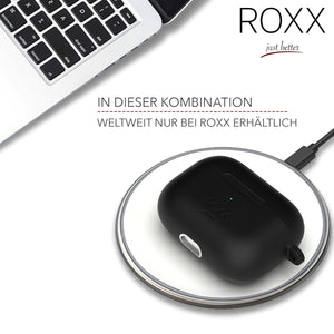 ROXX Apple AirPods Pro Hülle | Silikon Hardcase mit Innenschutz