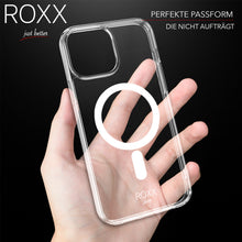 ROXX iPhone 13 Pro Max (6.7 Zoll) MagSafe Antigelb Clear Case Hardcase Hülle | 9H Kratzfeste Glasrückseite